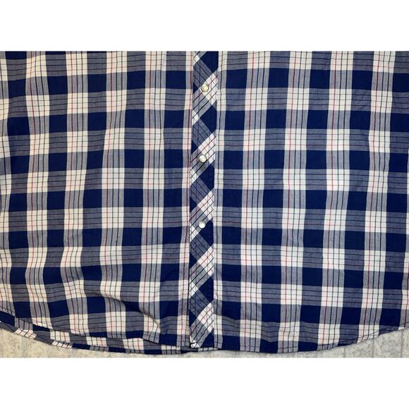 Wrangler Wrancher VTG 3XL Western Pearl Snap Shortsleeved Button Up Snap - Picture 4 of 5